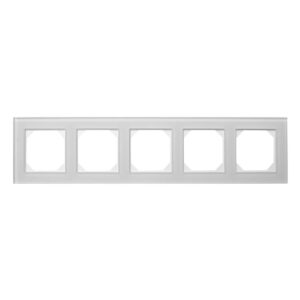 Penkiavietis rėmelis LIREGUS EPSILON, baltas matinis stiklas