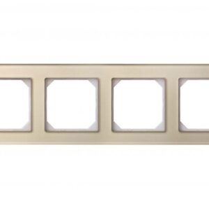 Keturvietis rėmelis LIREGUS EPSILON, šampano spalvos stiklas