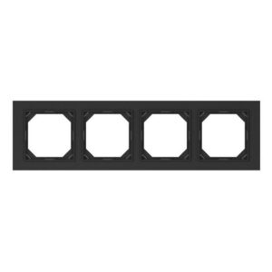 Keturvietis rėmelis VILMA QR1000, matinės juodos spalvos