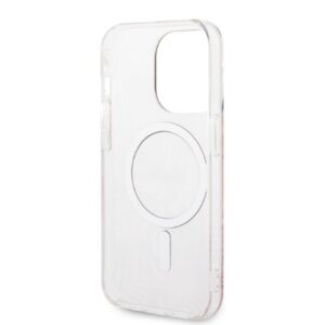 Zestaw Guess GUBPP14LHJEACSP Case+  Charger Apple iPhone 14 Pro 6,1" dėklas telefonui rožinės spalvos hard case Jungle MagSafe - Image 7