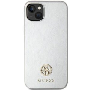 Guess GUHCP15MPS4DGPS Apple iPhone 15 Plus / 14 Plus 6.7" dėklas telefonui sidabro spalvos Strass Metal Logo - Image 3