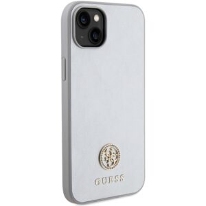 Guess GUHCP15MPS4DGPS Apple iPhone 15 Plus / 14 Plus 6.7" dėklas telefonui sidabro spalvos Strass Metal Logo - Image 4