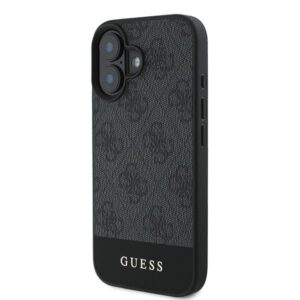 Guess GUHCP16MG4GLGR Apple iPhone 16 Plus 6.7" dėklas telefonui pilkos spalvos hardcase 4G Bottom Stripe - Image 2