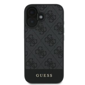 Guess GUHCP16MG4GLGR Apple iPhone 16 Plus 6.7" dėklas telefonui pilkos spalvos hardcase 4G Bottom Stripe - Image 3