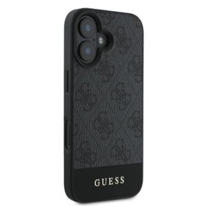 Guess GUHCP16MG4GLGR Apple iPhone 16 Plus 6.7" dėklas telefonui pilkos spalvos hardcase 4G Bottom Stripe - Image 4