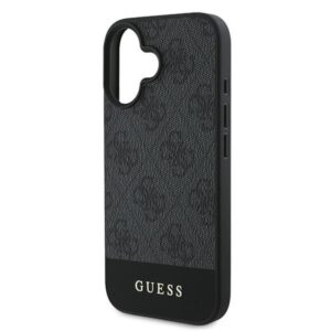 Guess GUHCP16MG4GLGR Apple iPhone 16 Plus 6.7" dėklas telefonui pilkos spalvos hardcase 4G Bottom Stripe - Image 6