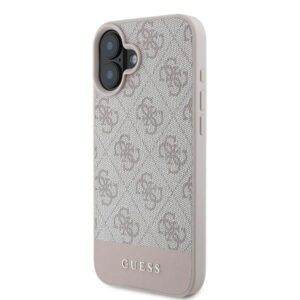Guess GUHCP16MG4GLPI Apple iPhone 16 Plus 6.7" dėklas telefonui rožinės spalvos hardcase 4G Bottom Stripe - Image 2