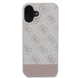 Guess GUHCP16MG4GLPI Apple iPhone 16 Plus 6.7" dėklas telefonui rožinės spalvos hardcase 4G Bottom Stripe - Image 3