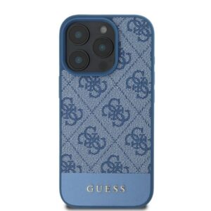 Guess GUHCP16XG4GLBL Apple iPhone 16 Pro Max 6.9" dėklas telefonui mėlynos spalvos hardcase 4G Bottom Stripe - Image 3