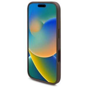 Guess GUHMP16SP4ROPEMCW Apple iPhone 16 6.1" dėklas telefonui rudos spalvos 4G Flowers Print MagSafe - Image 5