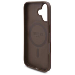 Guess GUHMP16SP4ROPEMCW Apple iPhone 16 6.1" dėklas telefonui rudos spalvos 4G Flowers Print MagSafe - Image 7