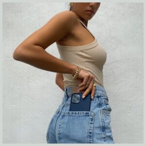 Nudient Thin Apple iPhone 14 Pro Max dėklas teleofnui mėlynos spalvos - Image 5