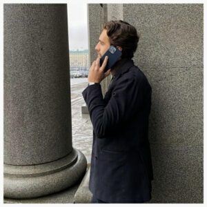 Nudient Thin Apple iPhone 14 Pro Max dėklas teleofnui mėlynos spalvos - Image 6