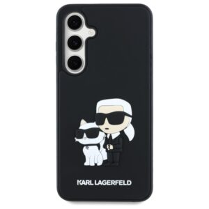 Karl Lagerfeld KLHCS24FE3DRKCNK S24 FE S721 dėklas telefonui juodos spalvos hardcase 3D Rubber Karl&Choupette - Image 3