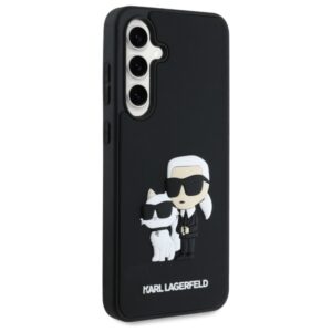 Karl Lagerfeld KLHCS24FE3DRKCNK S24 FE S721 dėklas telefonui juodos spalvos hardcase 3D Rubber Karl&Choupette - Image 4