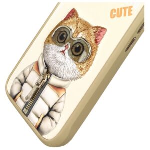 Nimmy Apple iPhone 16 6.1" dėklas telefonui haki spalvos Cool&Cute 2.0 Cat - Image 7