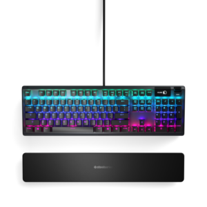 SteelSeries Apex 5 RGB – US layout – Hybrid QX2 Blue Mechanical Switches Žaidimų Klaviatūra