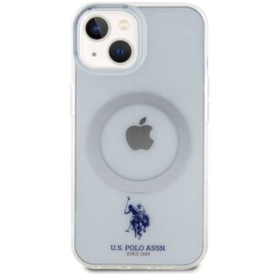 US Polo USHMP15SUCIT Apple iPhone 15 / 14 / 13 6.1" dėklas telefonui skaidrus MagSafe Collection - Image 3