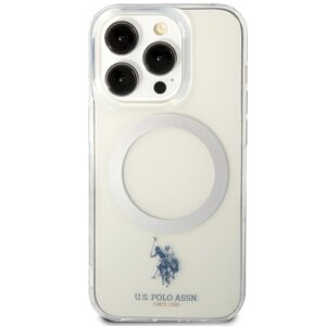US Polo USHMP15XUCIT Apple iPhone 15 Pro Max 6.7" dėklas telefonui skaidrus MagSafe Collection - Image 3