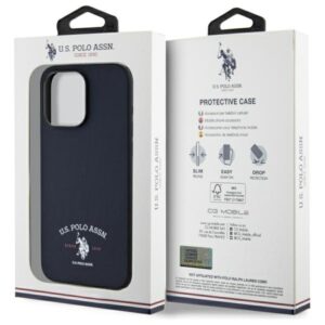 US Polo USHCP15XPARV Apple iPhone 15 Pro Max 6,7" dėklas telefonui mėlynos spalvos Printed DH Logo - Image 8