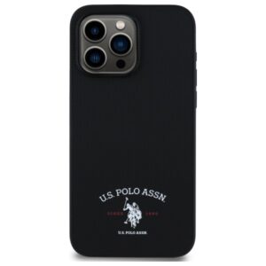 US Polo USHCP15XPARK Apple iPhone 15 Pro Max  6,7" dėklas telefonui juodos spalvos Printed DH Logo - Image 3