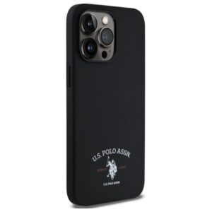US Polo USHCP15XPARK Apple iPhone 15 Pro Max  6,7" dėklas telefonui juodos spalvos Printed DH Logo - Image 4