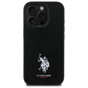 US Polo USHCP15XPGEK Apple iPhone 15 Pro Max  6,7" dėklas telefonui juodos spalvos Leather Embroidered DH Color - Image 3