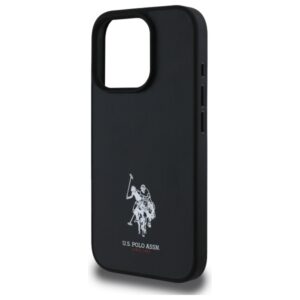 US Polo USHCP15XPGEK Apple iPhone 15 Pro Max  6,7" dėklas telefonui juodos spalvos Leather Embroidered DH Color - Image 6