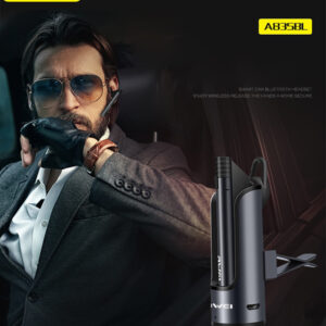 Awei Bluetooth laisvų rankų įranga A835BL with a holder and power bank rožinio aukso spalvos - Image 9