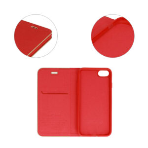 Vennus Book dėklas su rėmeliu skirtas Apple iPhone 13 Pro raudonos spalvos - Image 4