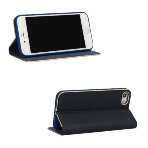 Vennus Book dėklas su rėmeliu skirtas Apple iPhone 13 Pro mėlynos spalvos - Image 3