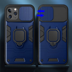 Ring Lens dėklas skirtas Apple iPhone 11 Pro mėlynos spalvos - Image 2