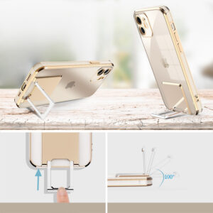 Tel Protect Kickstand Luxury dėklas skirtas Apple iPhone 13 Pro rožinės spalvos - Image 7