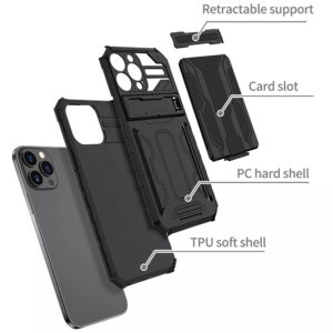 Tel Protect Combo dėklas skirtas Xiaomi Redmi Note 11 5G/Note 11S 5G/Poco M4 Pro 5G juodos spalvos - Image 5