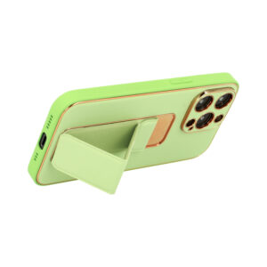 Tel Protect Leather Luxury Stand dėklas skirtas Apple iPhone 11 Pro mėtų spalvos - Image 4