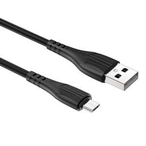 Borofone Kabelis BX37 Wieldy - USB į Micro USB - 1 metras juodos spalvos - Image 3