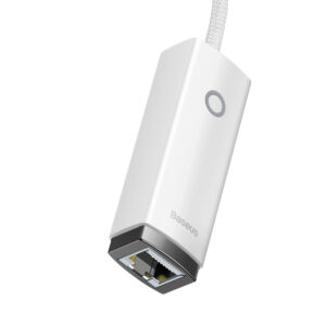Baseus Adapter Lite Series - USB į RJ45 - 1000 Mbps (WKQX000102) baltos spalvos - Image 4