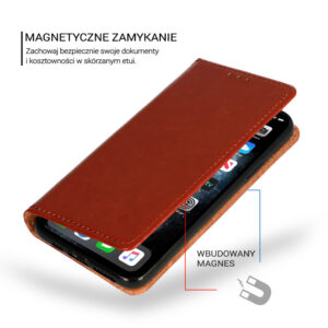 Book Special dėklas skirtas Apple iPhone 14 rudos spalvos - Image 7