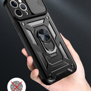 Slide Camera Armor dėklas skirtas Xiaomi Redmi 9A juodos spalvos - Image 9