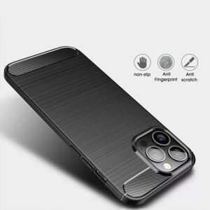 Galinis dangtelis CARBON skirtas Apple iPhone 14 Pro juodos spalvos - Image 7