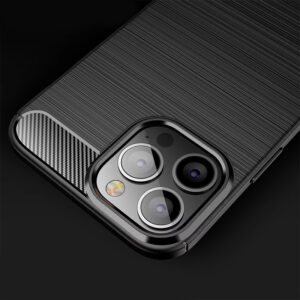 Galinis dangtelis CARBON skirtas Apple iPhone 14 Pro juodos spalvos - Image 9