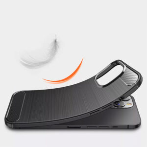 Galinis dangtelis CARBON skirtas Apple iPhone 14 Pro Max juodos spalvos - Image 4
