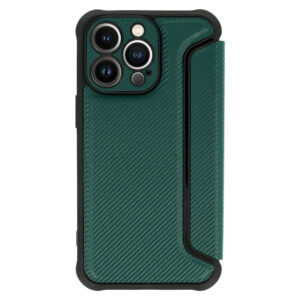 Razor Carbon Book dėklas skirtas Apple iPhone 13 Pro dark žalios spalvos - Image 3