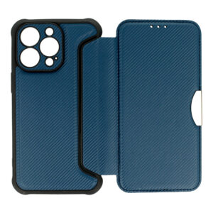 Razor Carbon Book dėklas skirtas Apple iPhone 13 Pro mėlynos spalvos - Image 5