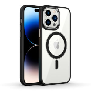 Tel Protect Magnetic Clear dėklas skirtas Apple iPhone 12 Pro Max juodos spalvos - Image 4