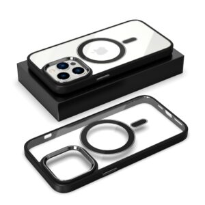 Tel Protect Magnetic Clear dėklas skirtas Apple iPhone 12 Pro Max juodos spalvos - Image 9