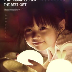 Naktinis šviestuvas W-008 Grybas baltos spalvos - Image 5