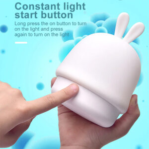 Naktinis šviestuvas W-008 Kiškis baltos spalvos - Image 6