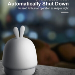 Naktinis šviestuvas W-008 Kiškis baltos spalvos - Image 7