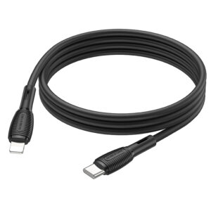 Borofone kabelis BX86 Advantage - Type C į Lightning - PD 20W 1 metras juodos spalvos - Image 3